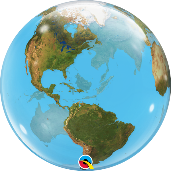 16871 Planet Earth bubble balloon