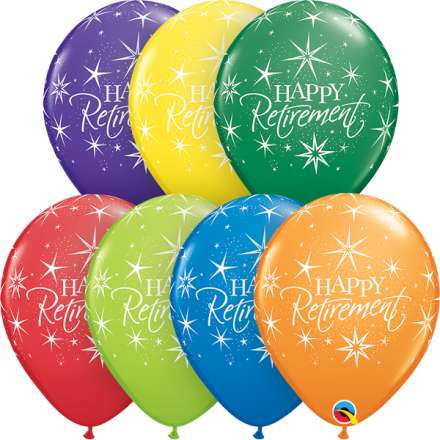 20517 Happy Retirement latex balloon