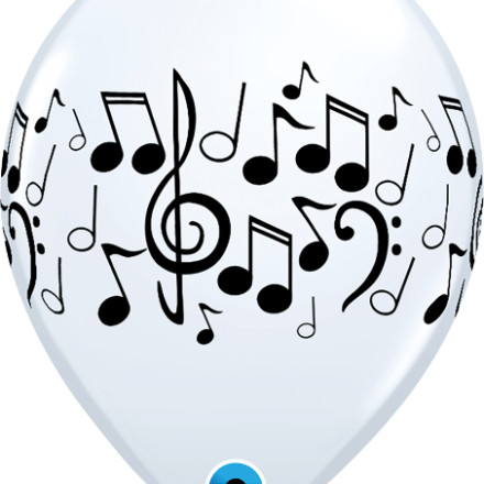 37068 Music Notes latex balloon
