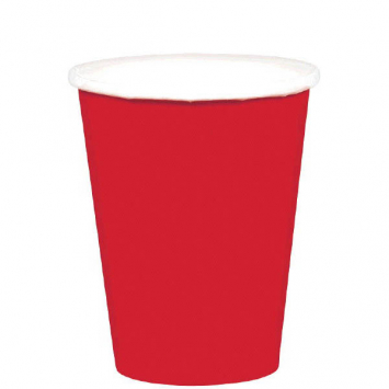 Apple Red Paper Cups, 9oz. 20ct-68015_40