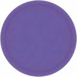 Purple 7in paper plate 64015.25 20ct
