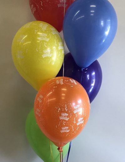 bubble balloon with 3 print latex & 3 plain latex