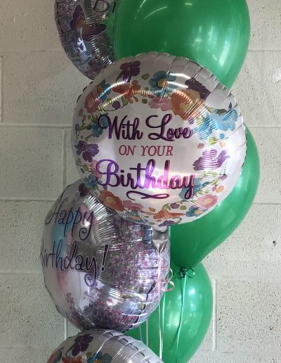Happy birthday mom balloons group of 10