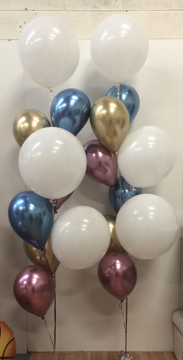 2 organic helium balloon displays of 9