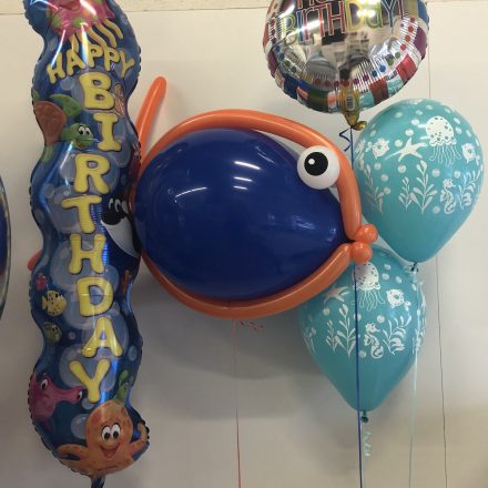 fish theme balloon display