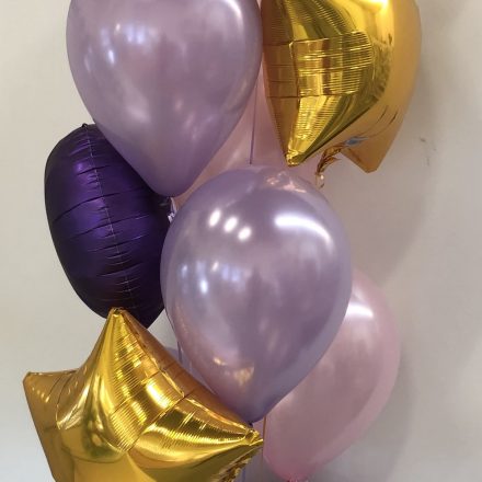 group of 11 balloons with latex and mylars