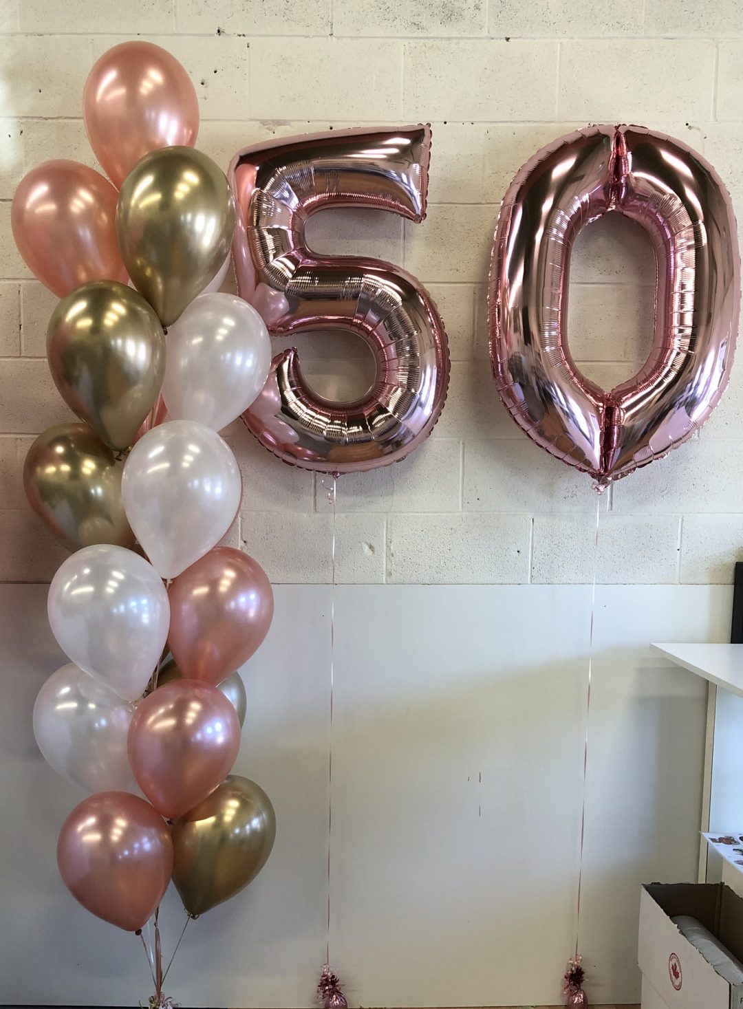 helium balloon pillar of 19 with super shape numbers * - Parties N More