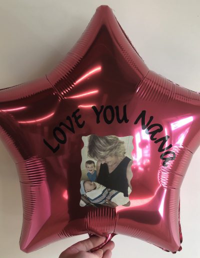 custom mylar balloon with photo