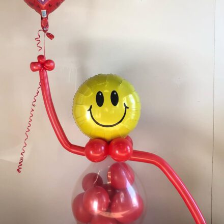 Smile face stuffed balloon