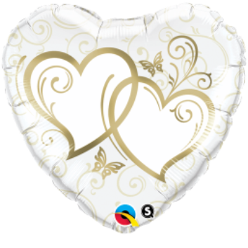 ENTWINED-HEARTS-GOLD-18-inch-mylar-balloon-w15668