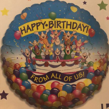 Happy Birthday From All of US Mylar Balloon 18 inch 16801 030625168014